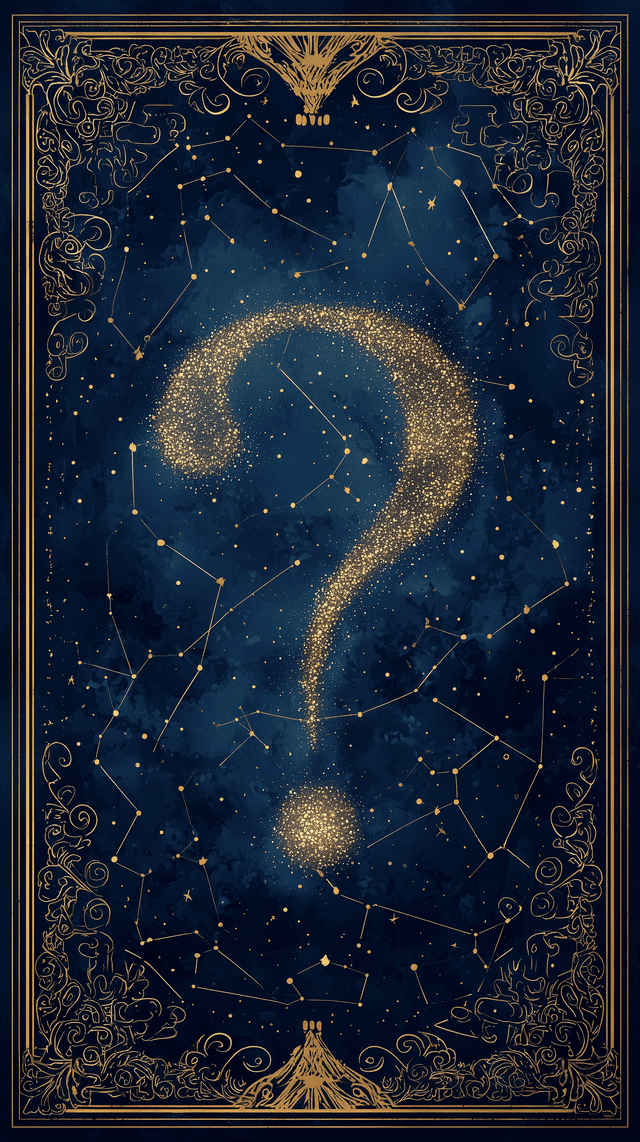 운세 카드 뒷면